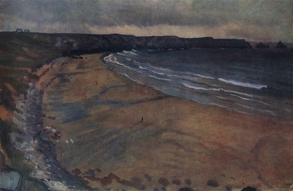 Brittany. Beach at Camaret.