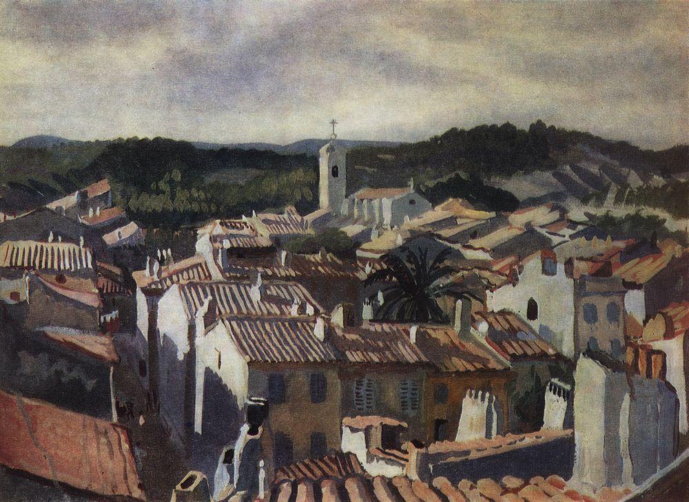 Cassis. The roofs of the city