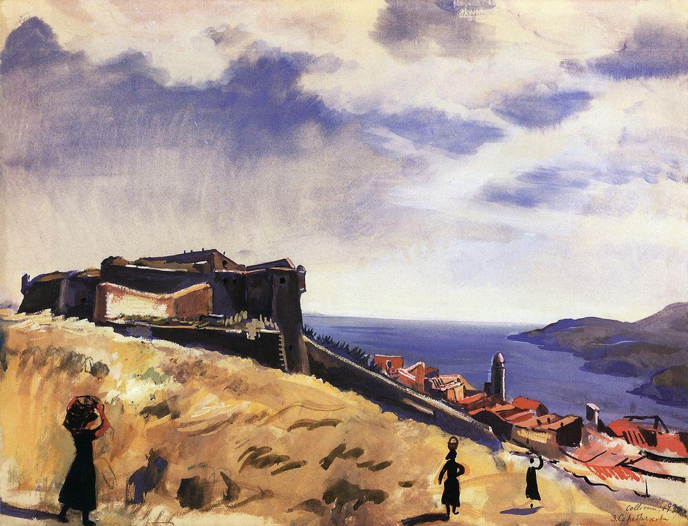 Collioure. View of fortress