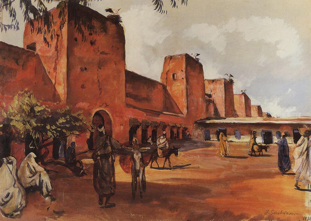 Marrakech. The walls and towers of the city