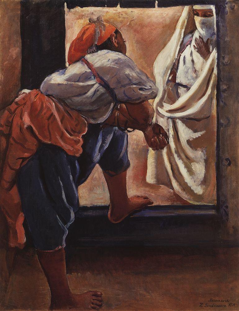 Morocco. Figure in the doorway