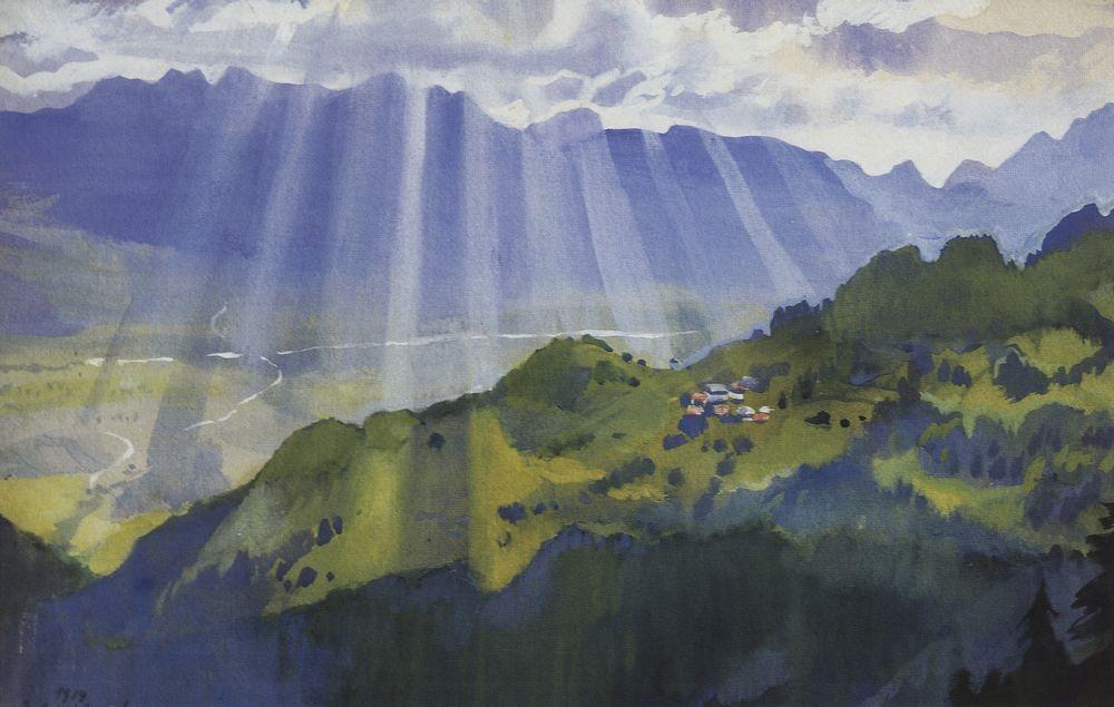 Mountain landscape. Switzerland
