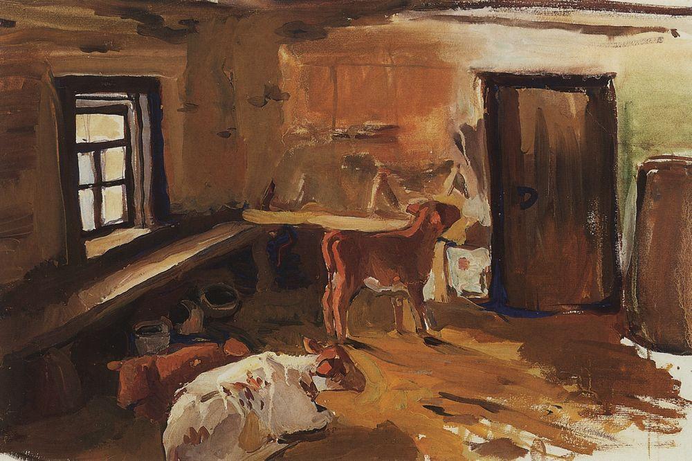 Neskuchnoye. Calf house.