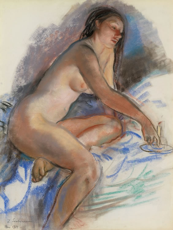 Nude with a candle. France