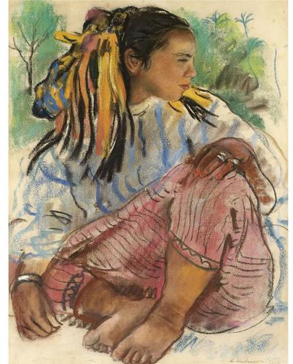Portrait of a young girl. Marrakesh