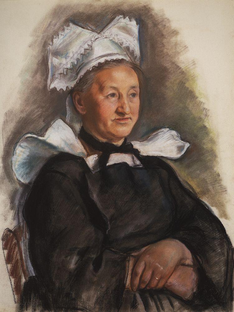 The old lady in a bonnet. Brittany