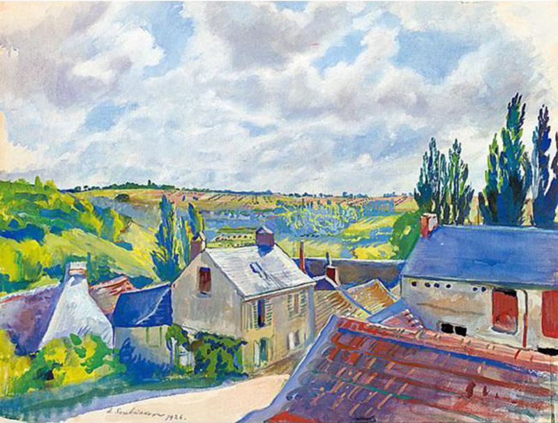 View over the rooftops. France