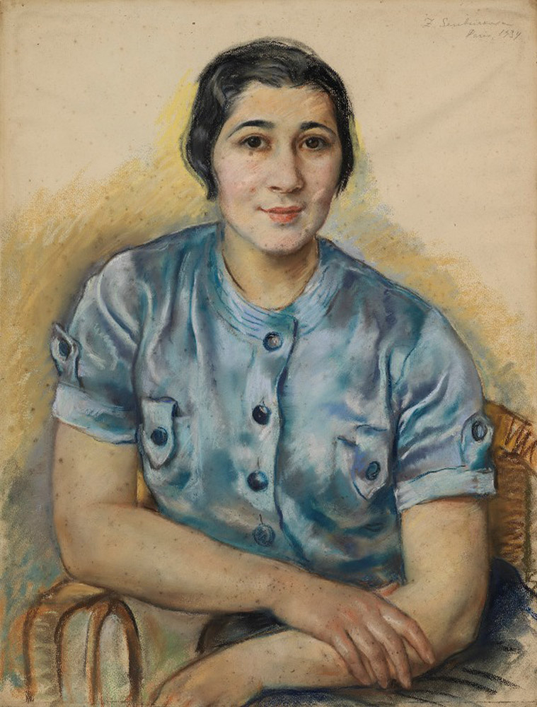 Woman in Blue